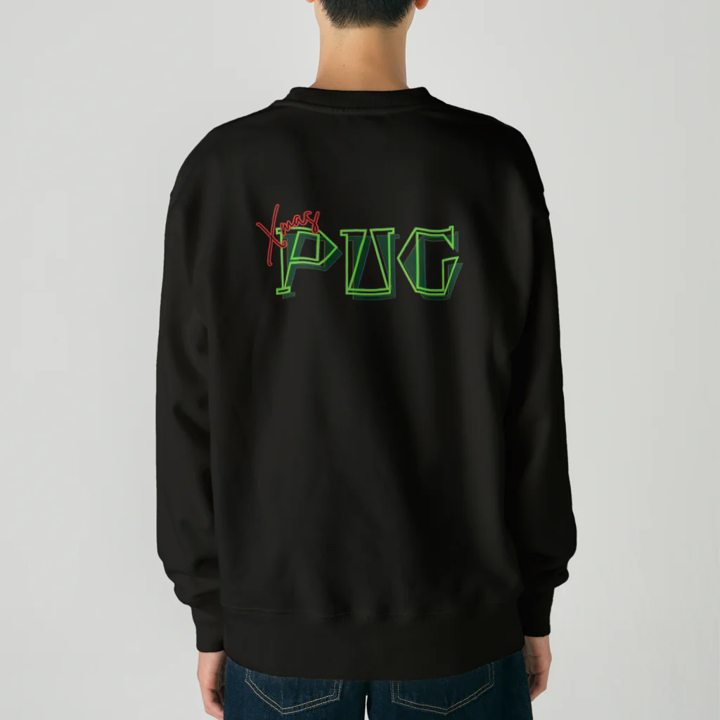 furebuhi　clubのXmas PUG Heavyweight Crew Neck Sweatshirt