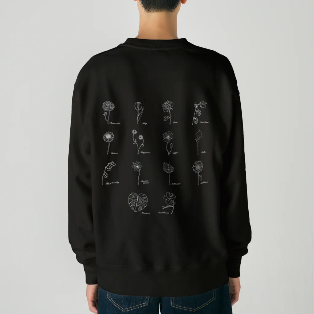 KOTONEのFlower sweat Heavyweight Crew Neck Sweatshirt