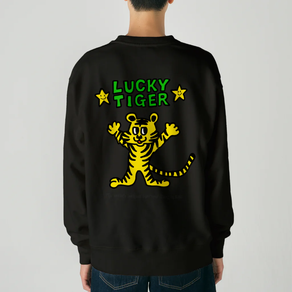 ラッキータイガーのメッセージ入り Heavyweight Crew Neck Sweatshirt