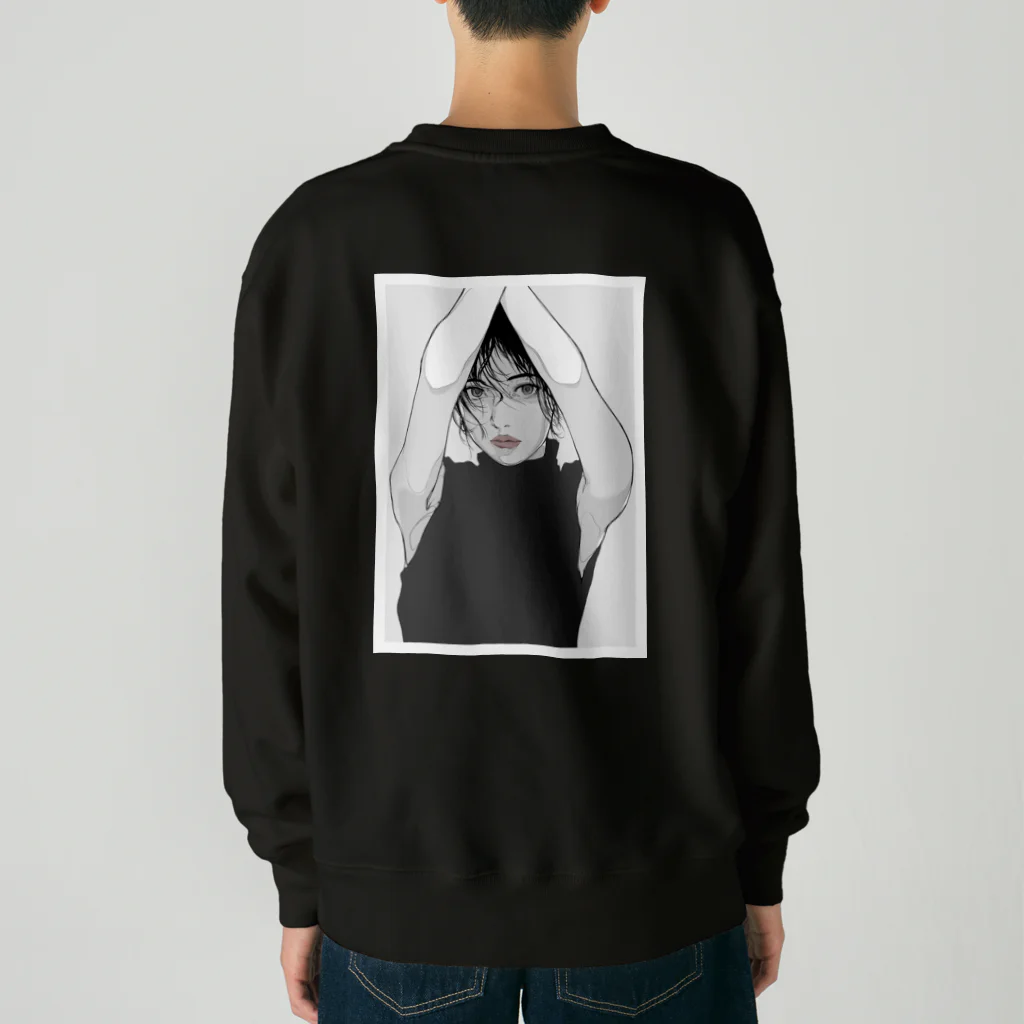 PUPPET FACEのPORTRAIT_02 Heavyweight Crew Neck Sweatshirt