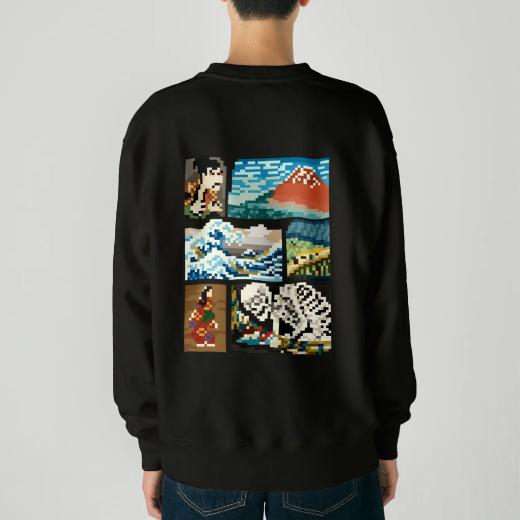 すとろべりーガムFactoryの【バックプリント】 ドット浮世絵 Heavyweight Crew Neck Sweatshirt