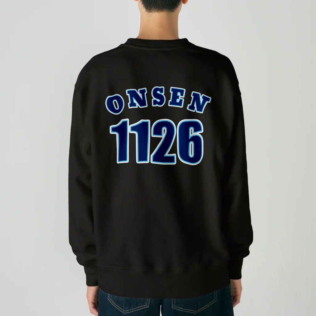 温泉グッズ@ブーさんとキリンの生活のONSEN 1126 Heavyweight Crew Neck Sweatshirt