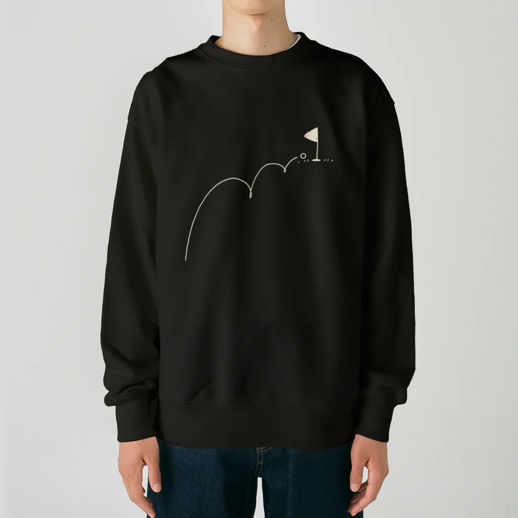 イラスト MONYAAT のホールインワン　ゴルフTシャツ Heavyweight Crew Neck Sweatshirt