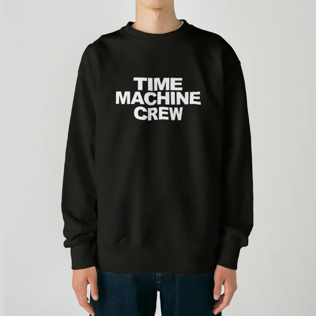 map5（マップファイブ）デザイン・ライセンス・ストック　のタイムマシンのクルー・時間旅行の乗員(じょういん) Time machine crew Heavyweight Crew Neck Sweatshirt