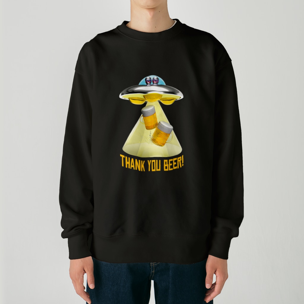 LONESOME TYPE ススのビール泥棒👽🍻👽（飲酒運転ダメ。ゼッタイ。） Heavyweight Crew Neck Sweatshirt