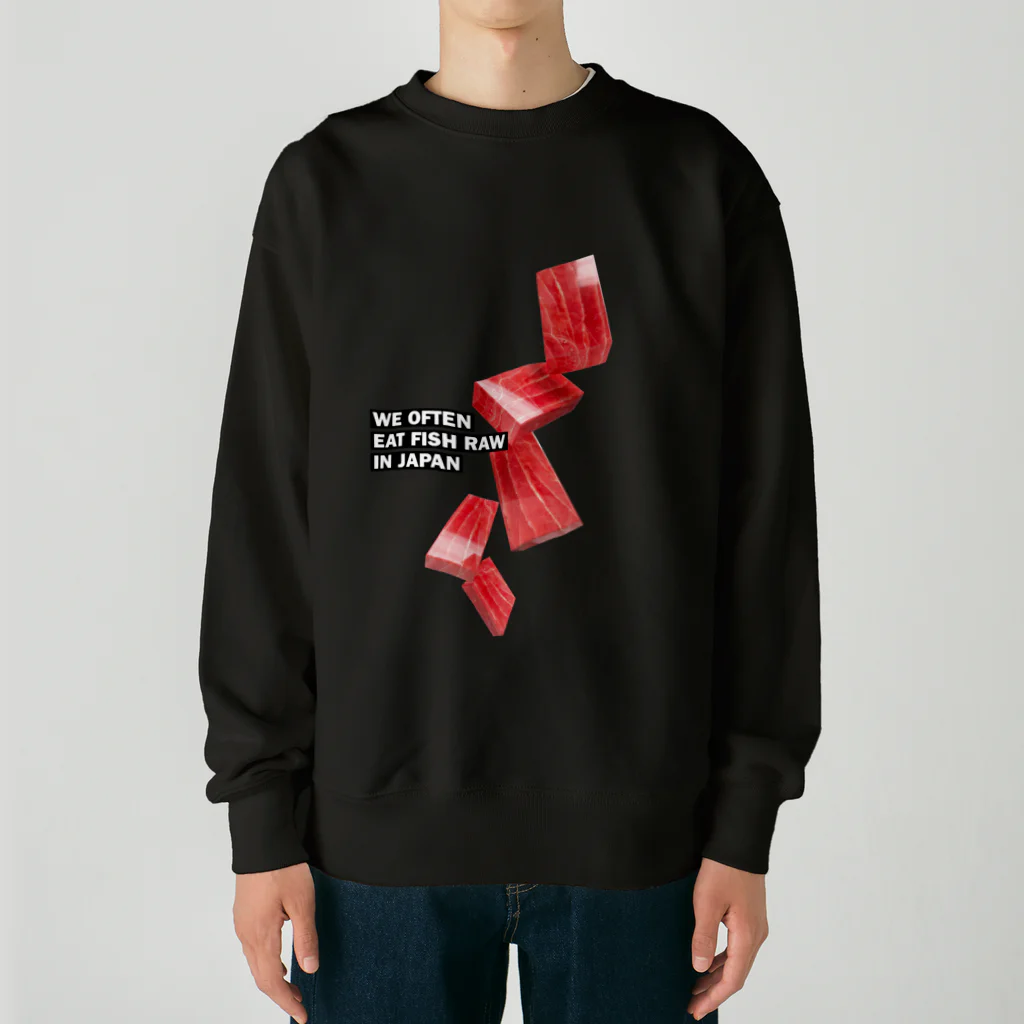 LONESOME TYPE ススの日本ではしばしば魚を生で食べる（まぐろ） Heavyweight Crew Neck Sweatshirt