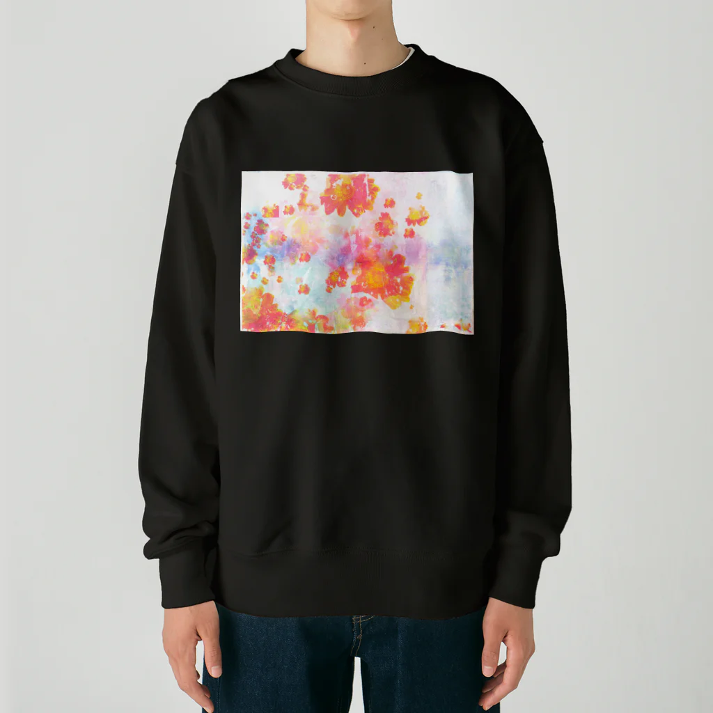 Atsuo Yokoyamaの想念を抱えながら見る景色は実際の姿とは異なる(橙) Heavyweight Crew Neck Sweatshirt