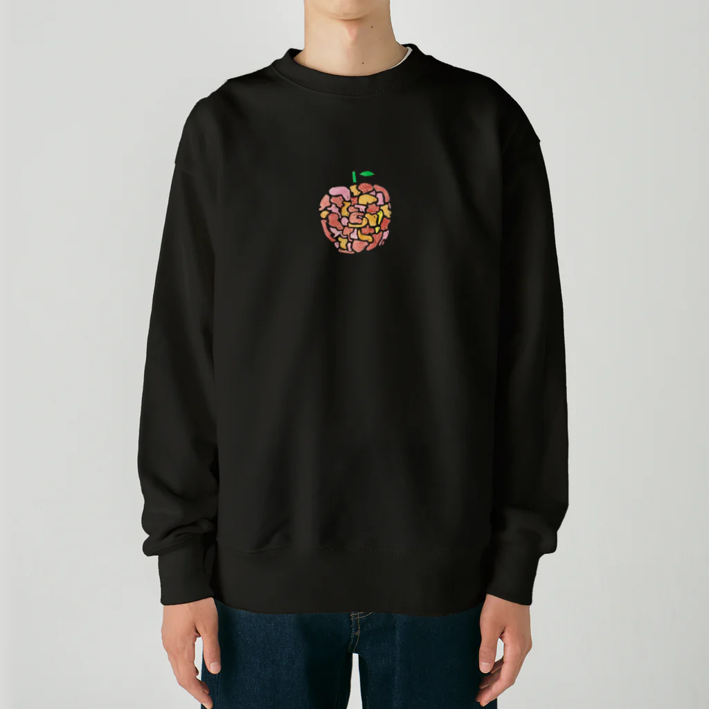 sachipunsukaのおばけリンゴ Heavyweight Crew Neck Sweatshirt