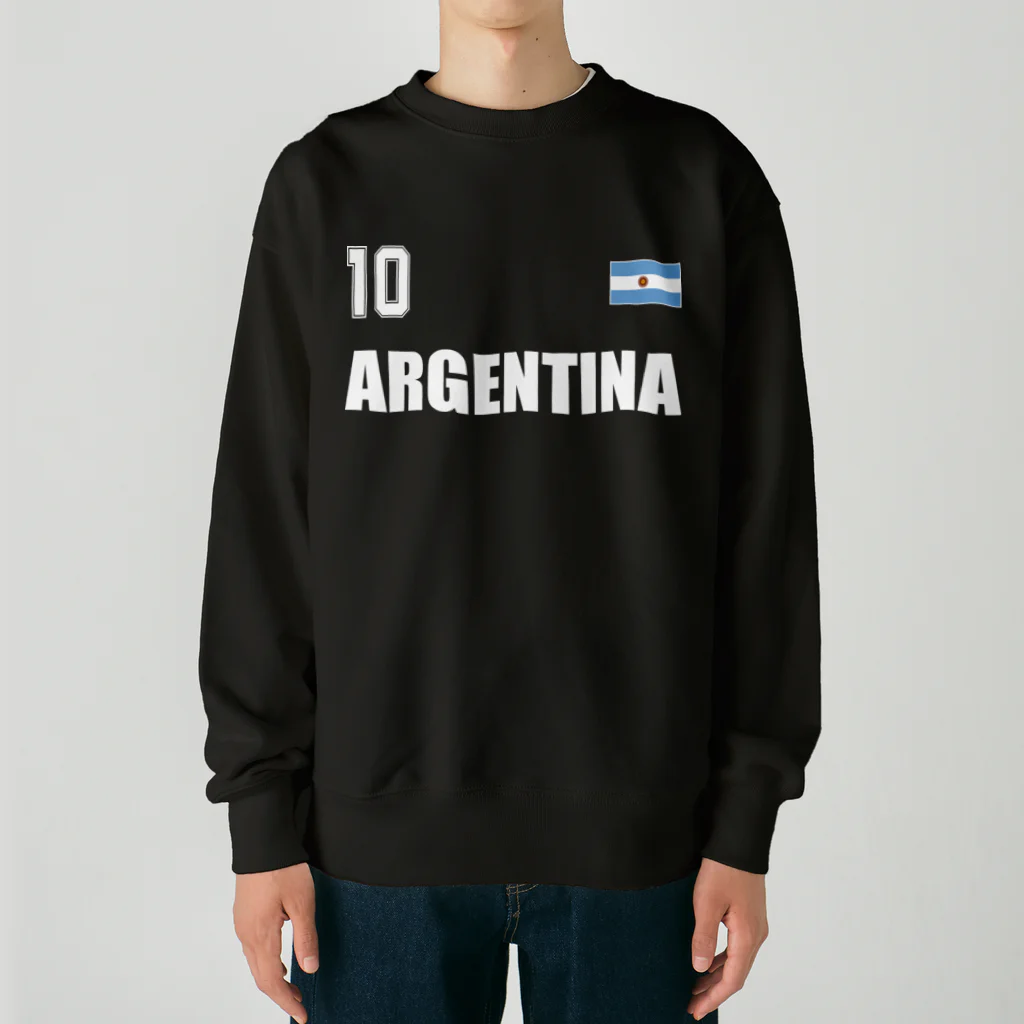 アージーのアルビセレステ 栄光の10番 Heavyweight Crew Neck Sweatshirt