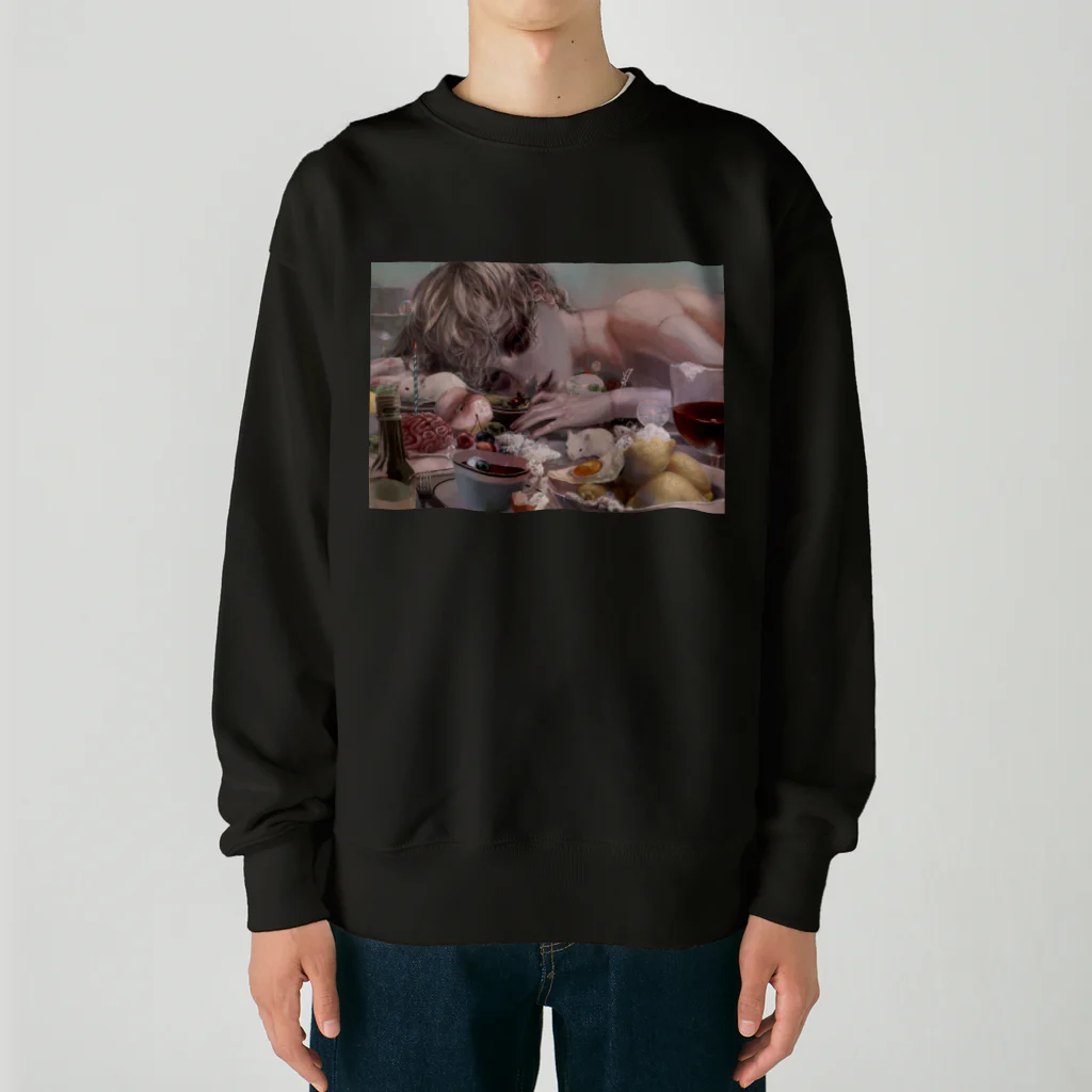 🫀𝓢𝓲𝓽𝓻𝔂🥀の清き食卓 Heavyweight Crew Neck Sweatshirt