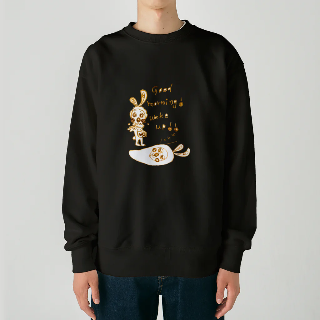 uminoneblueのGood morning! wake up!! Ver.2 Heavyweight Crew Neck Sweatshirt