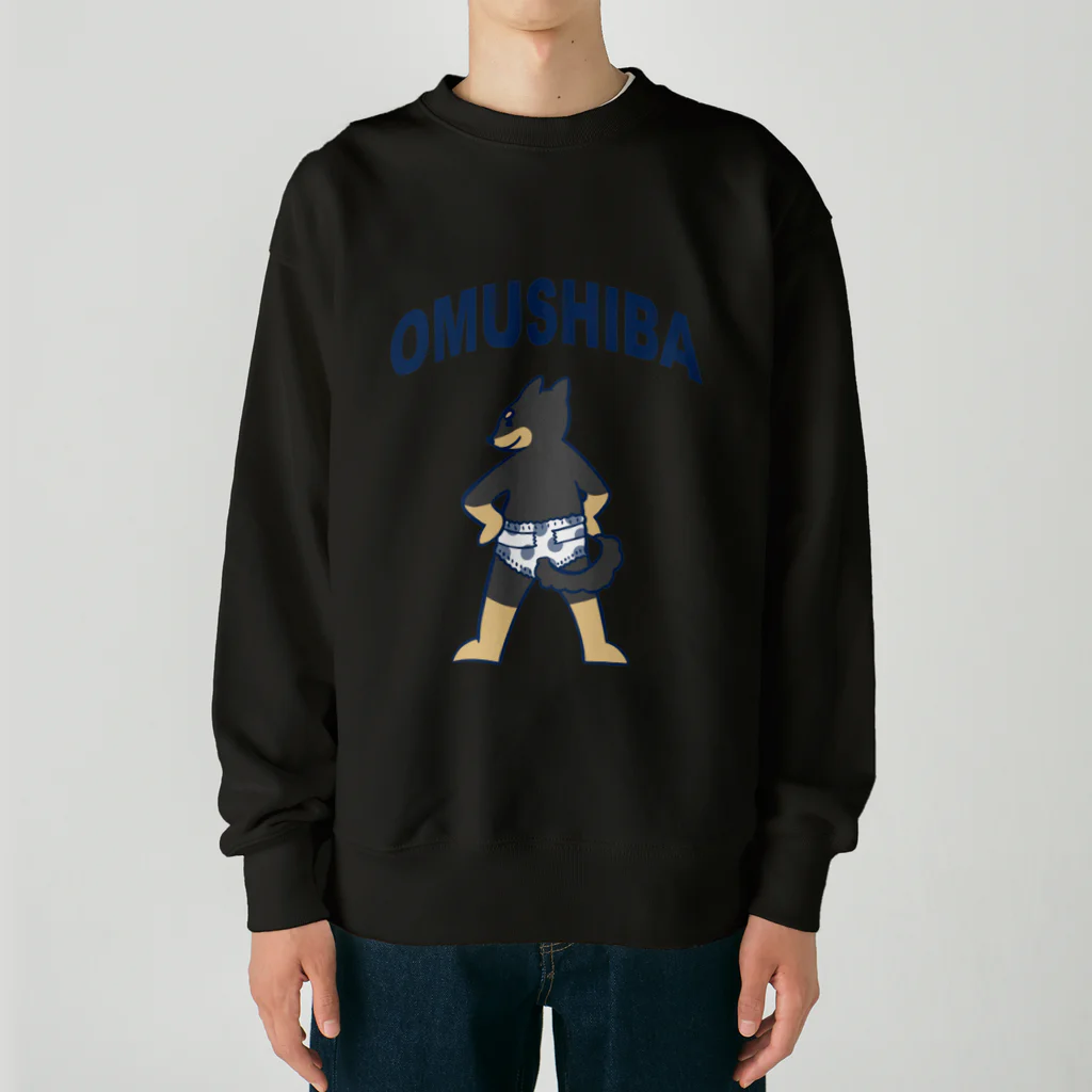 Sea Bar のオムしば（黒） Heavyweight Crew Neck Sweatshirt