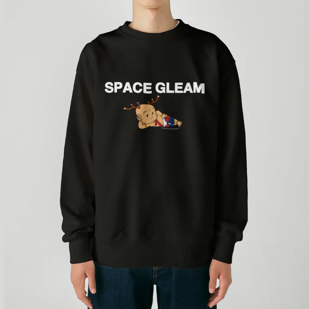 SPACE GLEAMの一休みせんとくんとSPACE GLEAMコラボ Heavyweight Crew Neck Sweatshirt