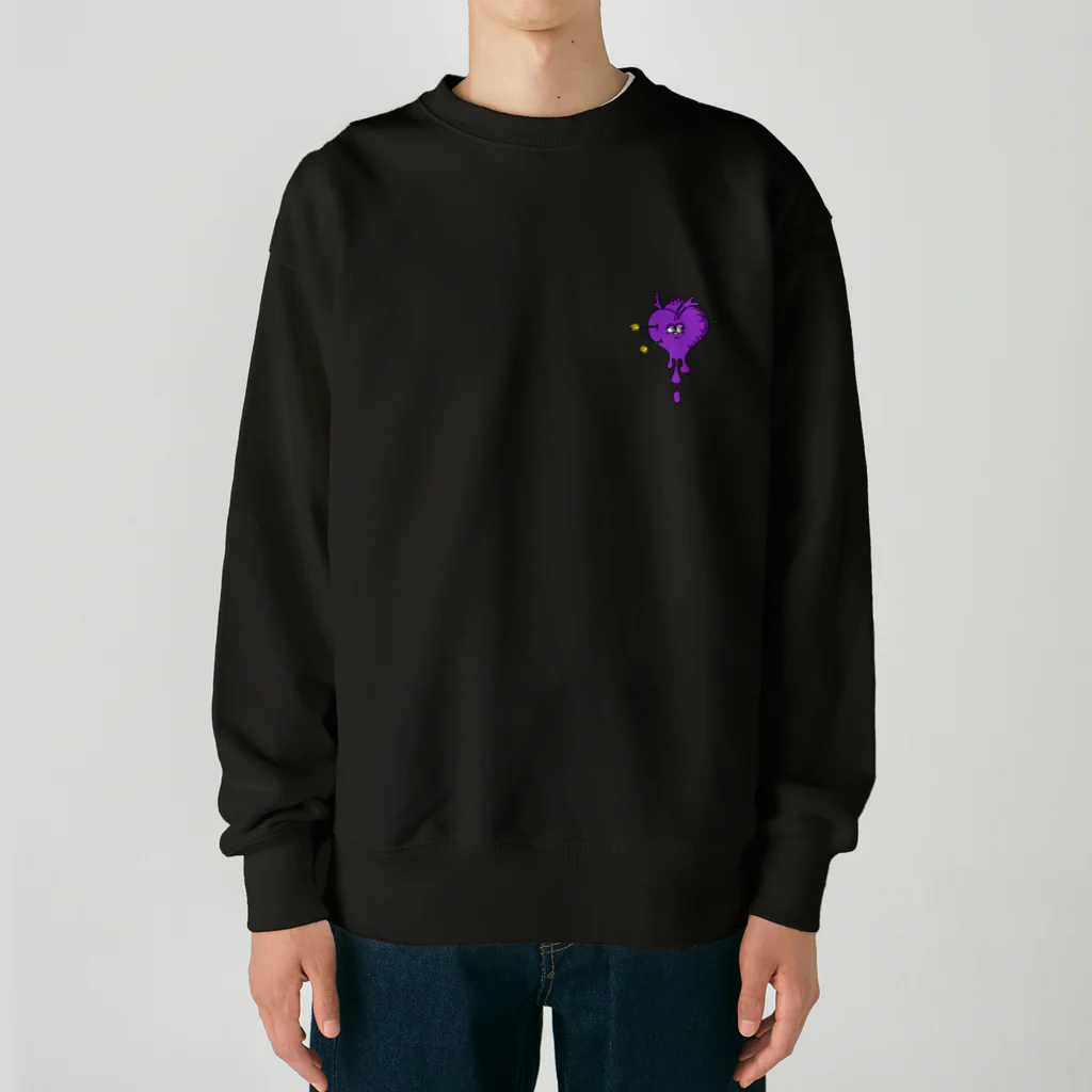 seallyのPeace heart Heavyweight Crew Neck Sweatshirt