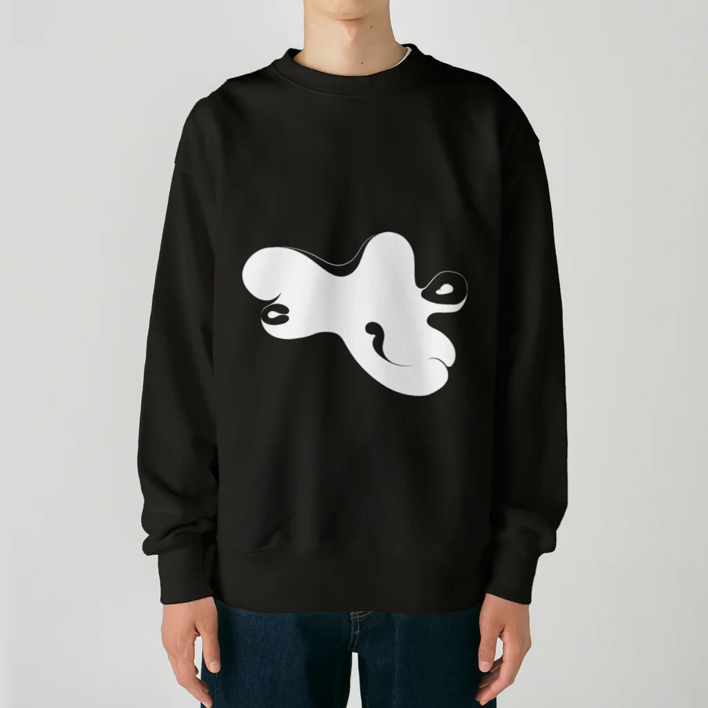 P≠Mの【曲線シリーズ_04】OCTOPUS_黒 Heavyweight Crew Neck Sweatshirt