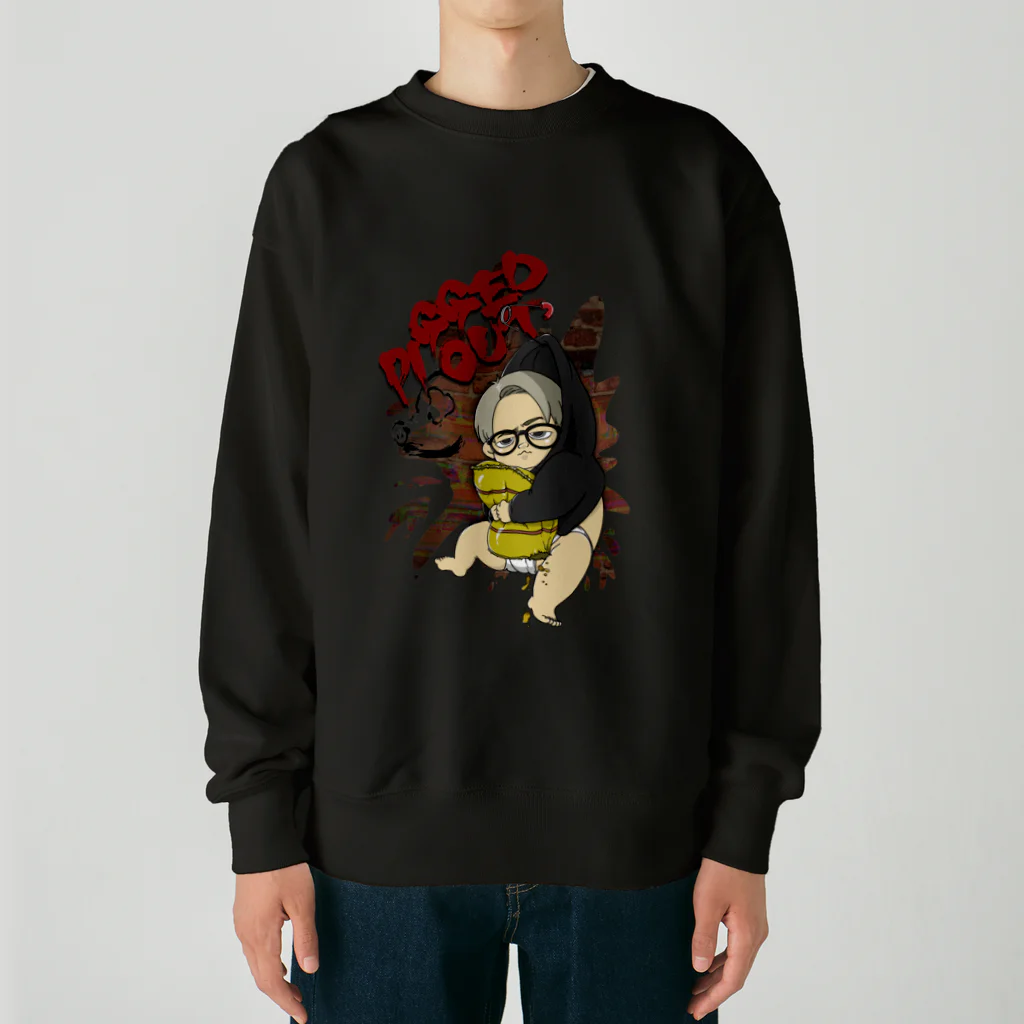 にんまり。のPIGGED OUT！！ Heavyweight Crew Neck Sweatshirt