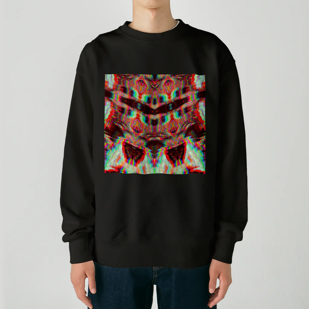 egg Artworks & the cocaine's pixのdöublë** hë∆d✬✬ Heavyweight Crew Neck Sweatshirt