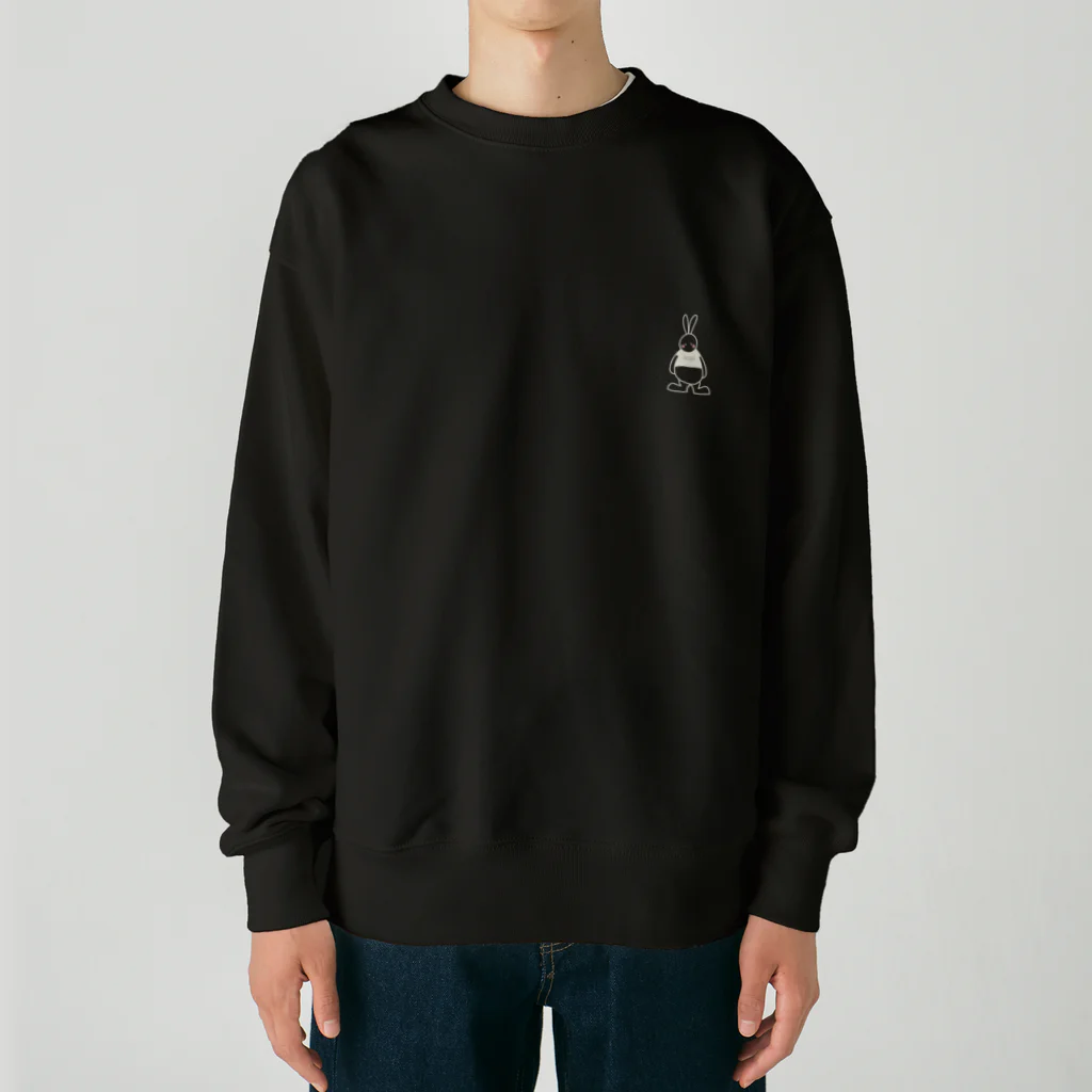 miomioのうさぎ　バックプリント　ホワイト Heavyweight Crew Neck Sweatshirt