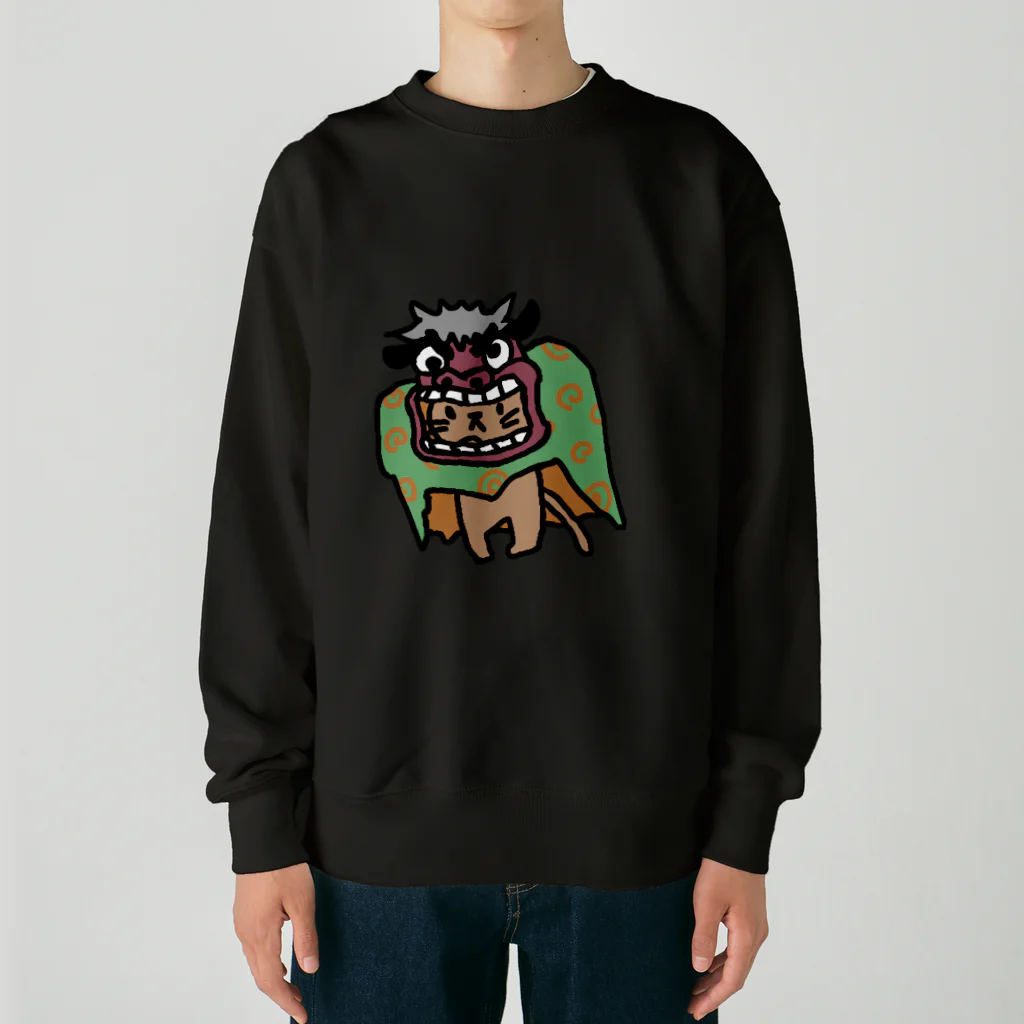 いもねこ　にゃーん！の🇯🇵＼てんてこ😺まいまい／🎍 Heavyweight Crew Neck Sweatshirt