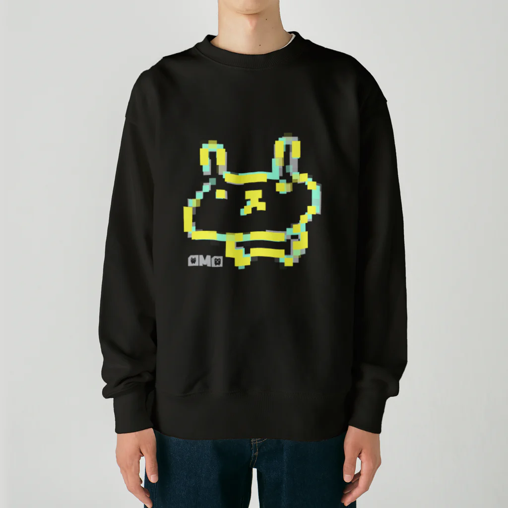 オモシロオカシクのうさろけモザイク3 Heavyweight Crew Neck Sweatshirt