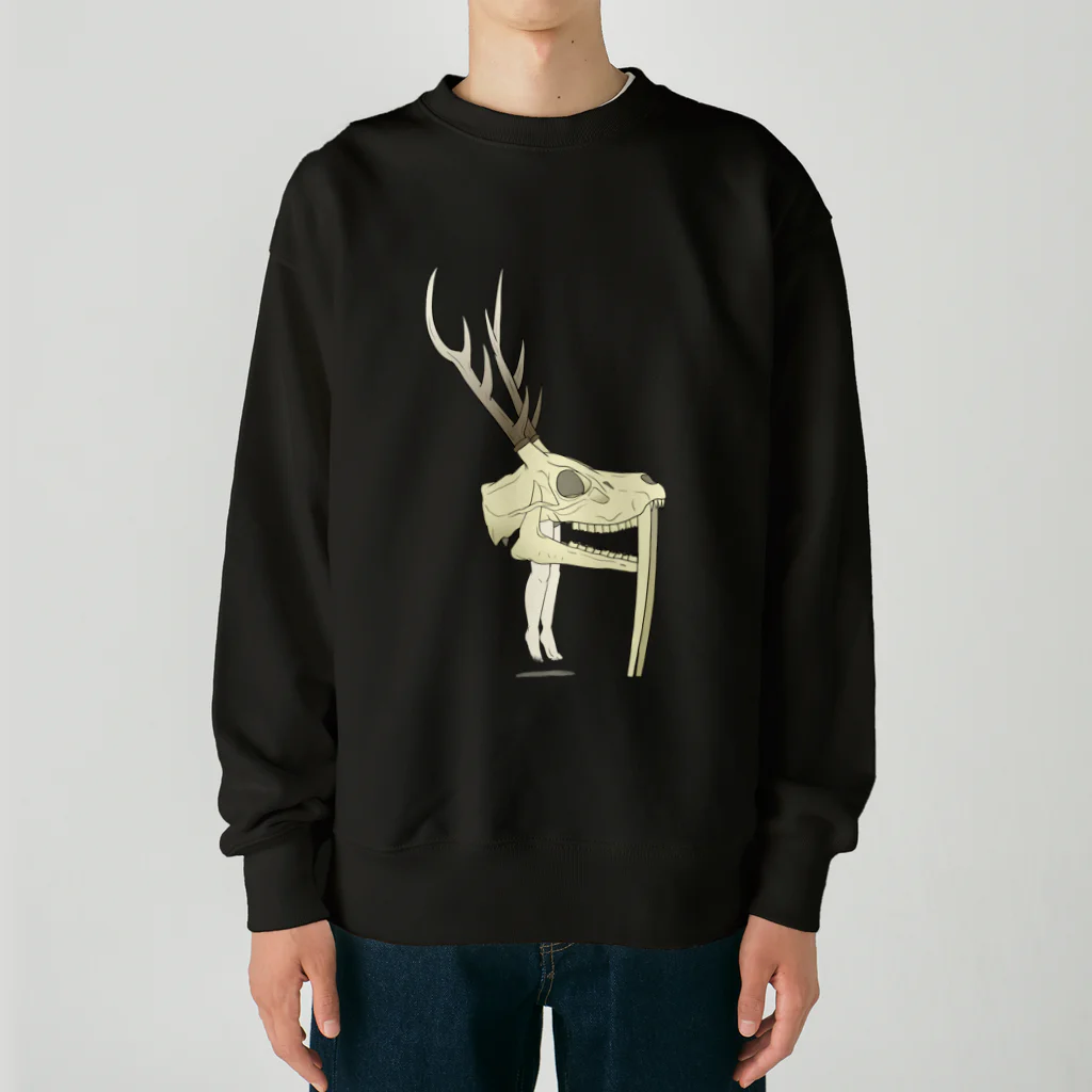 dougaseiseitokoroの足の生えた頭蓋 Heavyweight Crew Neck Sweatshirt