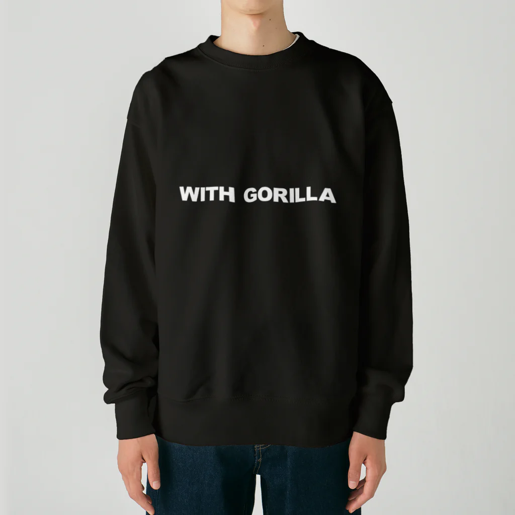 with GorillaのWITH GORILLA LOGO Heavyweight Crew Neck Sweatshirt