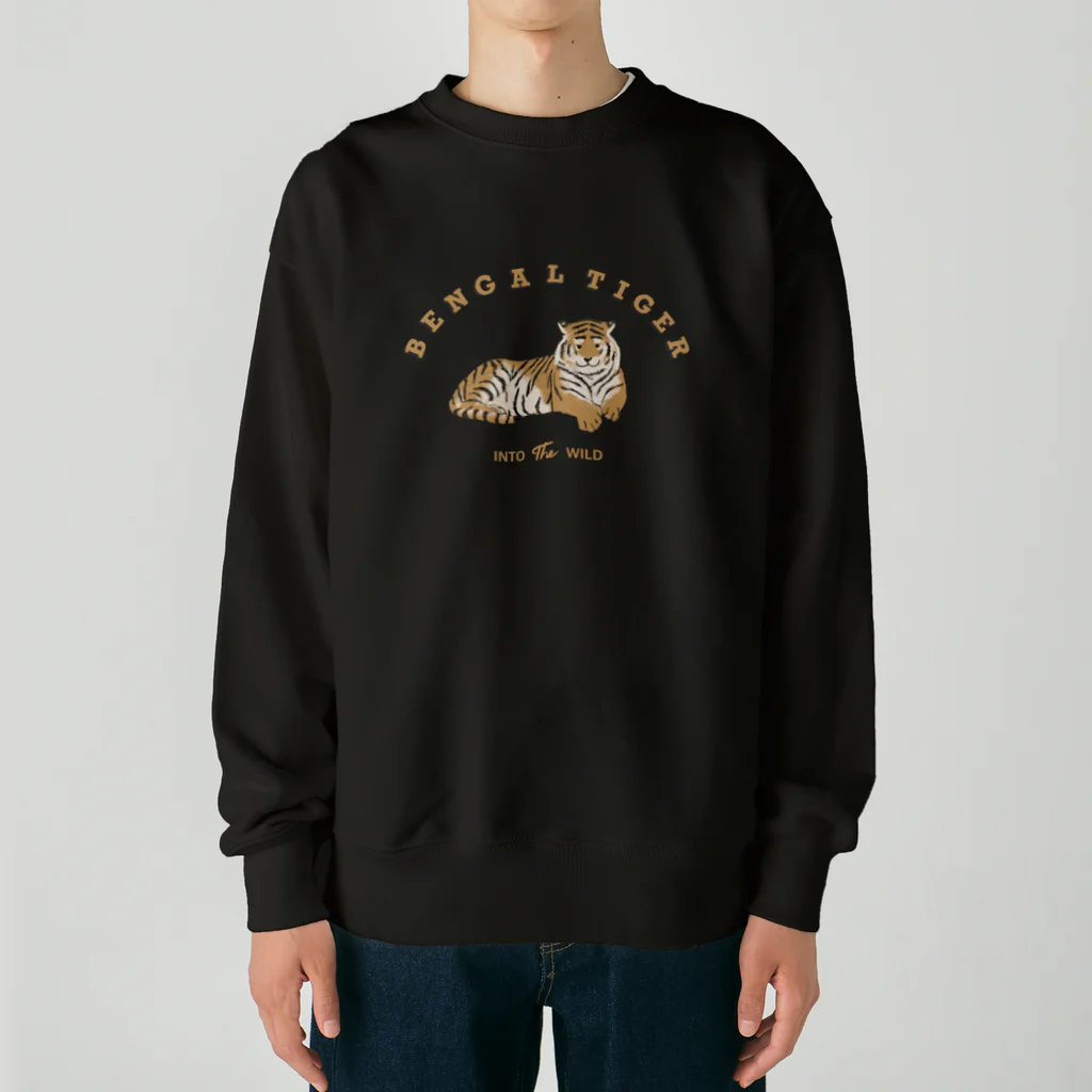 kiki25の穏やかなベンガルトラ Heavyweight Crew Neck Sweatshirt