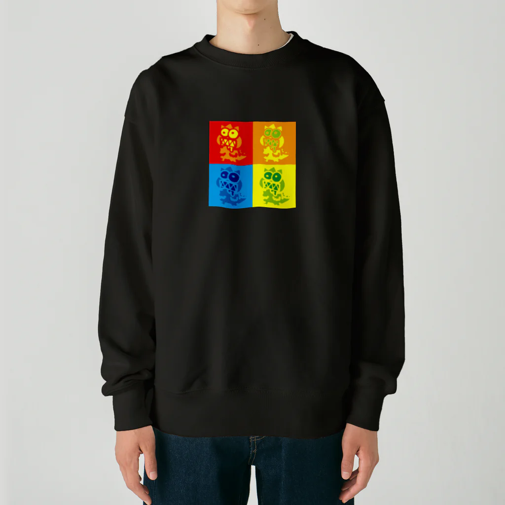 バルグル バンズくんのカラフルバンズくん Heavyweight Crew Neck Sweatshirt