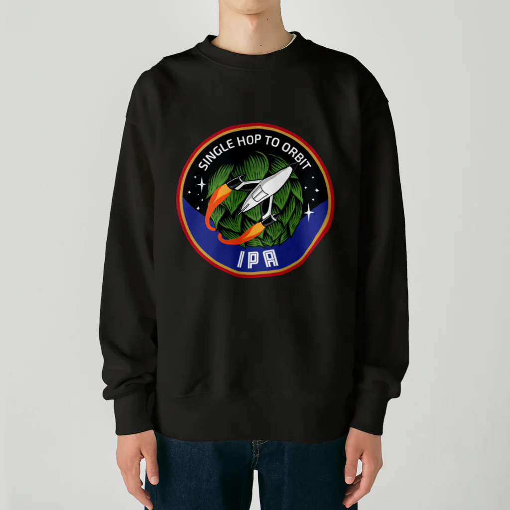 Super Massive Blackhole BreweryのSingle Hop To Orbit Heavyweight Crew Neck Sweatshirt