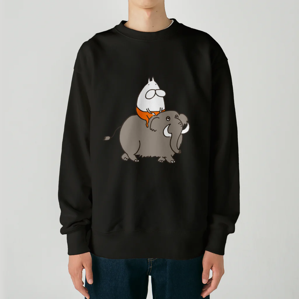 くらきち ONLINE SHOPのねこタイツとマンモス Heavyweight Crew Neck Sweatshirt