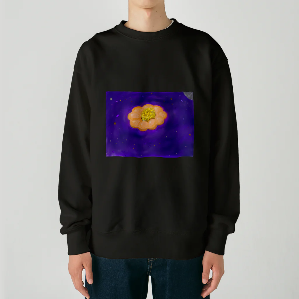 ぱんこのドーナツは宇宙一 Heavyweight Crew Neck Sweatshirt