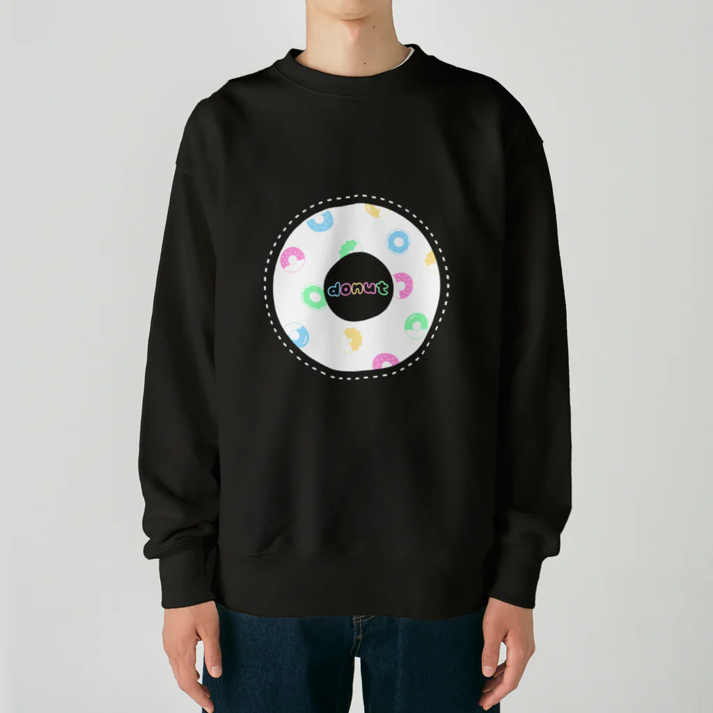 ぱるちゃのdonut(ドーナツ)カラフルver. Heavyweight Crew Neck Sweatshirt