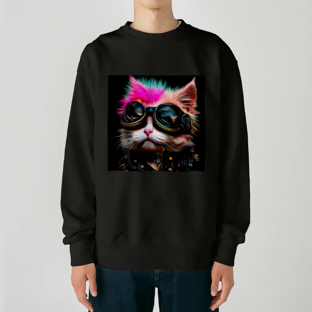 Riere Design StudioのPerfectly Punk Cats Heavyweight Crew Neck Sweatshirt