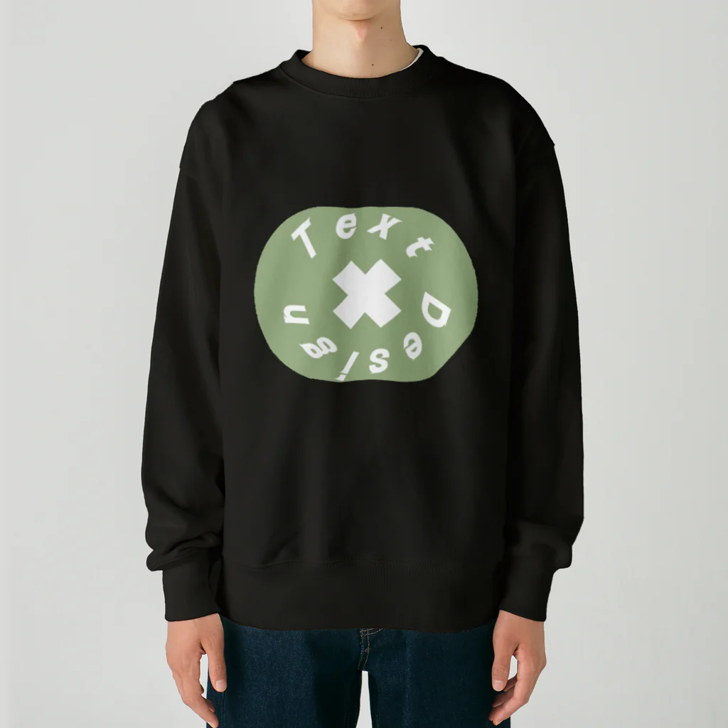 ZUKIZAKIのテキストデザイン Heavyweight Crew Neck Sweatshirt