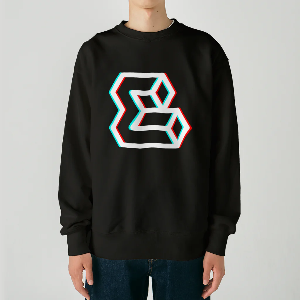 ミニマルコのお店のGlitch Sigma（グリッジ・シグマ） Heavyweight Crew Neck Sweatshirt