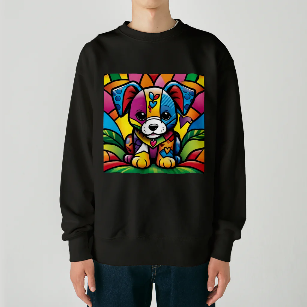 dcgnori／ワンコ画像の西海岸のワンコ Heavyweight Crew Neck Sweatshirt