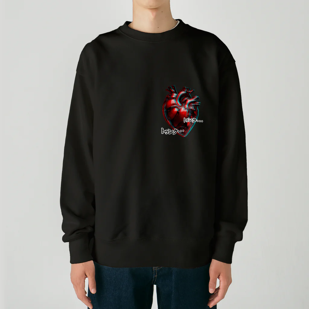 てくのちゃんのガラスのハート Heavyweight Crew Neck Sweatshirt