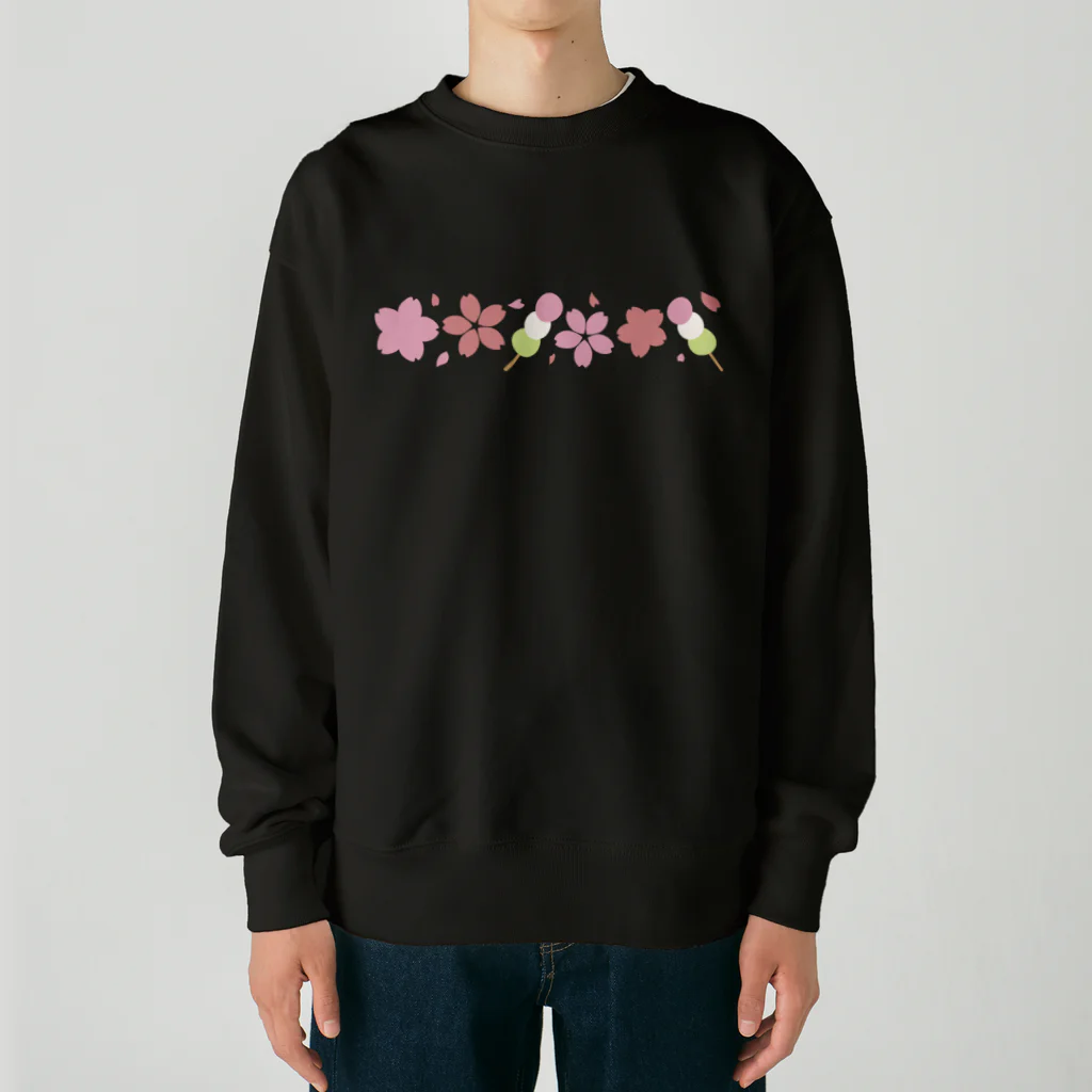 つきしょっぷのお花見 Heavyweight Crew Neck Sweatshirt