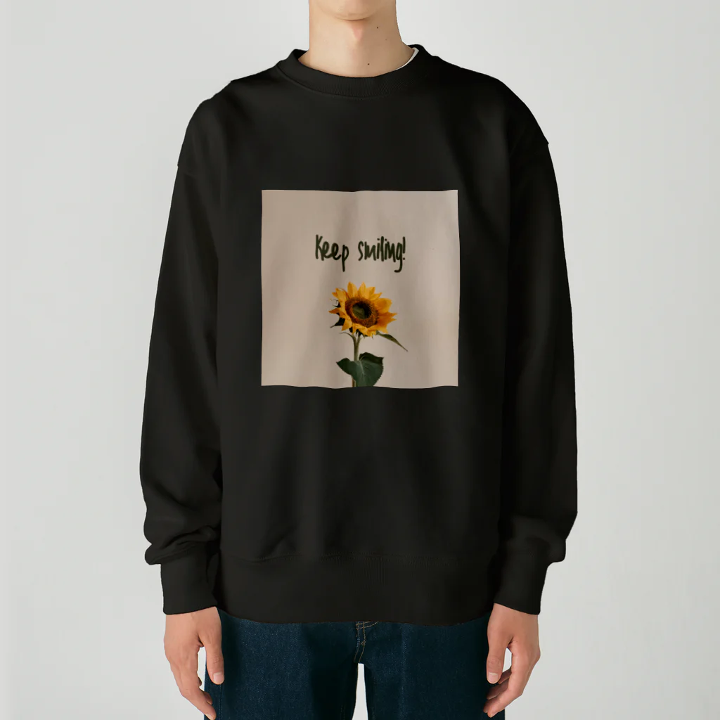 TILUのKeep smiling  Heavyweight Crew Neck Sweatshirt