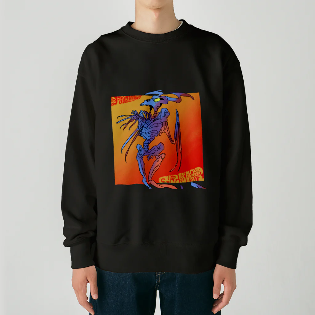 かにの巣のボーン Heavyweight Crew Neck Sweatshirt