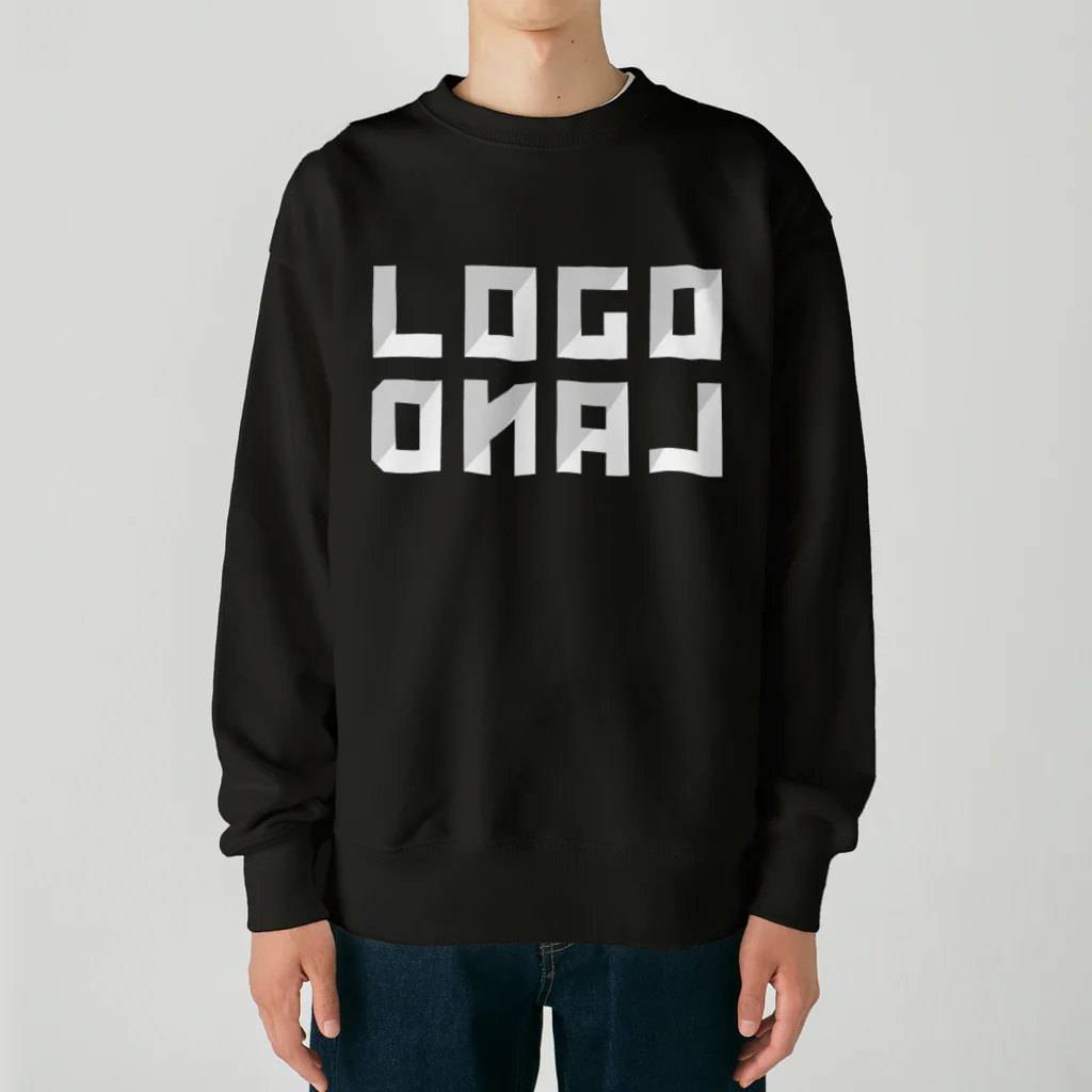AEDIのロゴランド ホワイト ロゴ（LogoLand White Logo） Heavyweight Crew Neck Sweatshirt