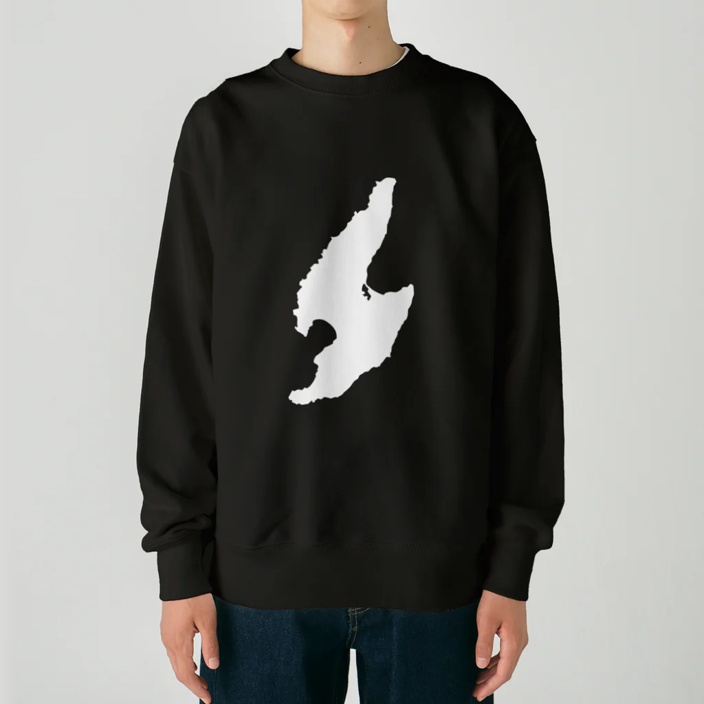 釣活の佐渡ヶ島白バージョン Heavyweight Crew Neck Sweatshirt