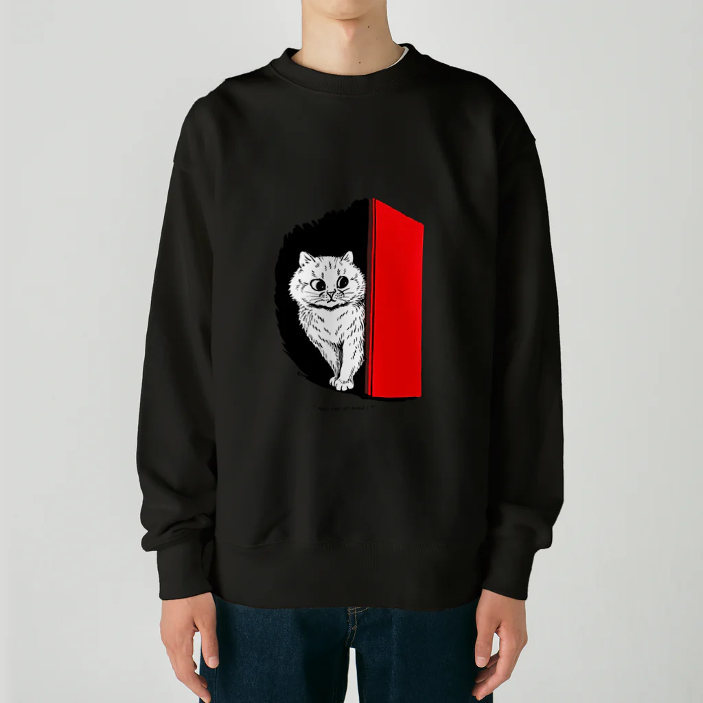 古書　天牛書店のルイス・ウェインのねこ Heavyweight Crew Neck Sweatshirt