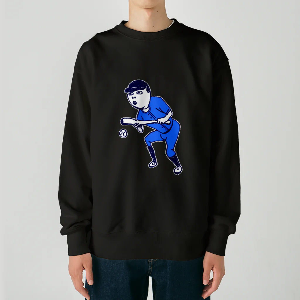 NIKORASU GOのこの夏おすすめ！野球デザイン「バント」＜文字なし＞（Tシャツ・パーカー・グッズ・ETC） Heavyweight Crew Neck Sweatshirt