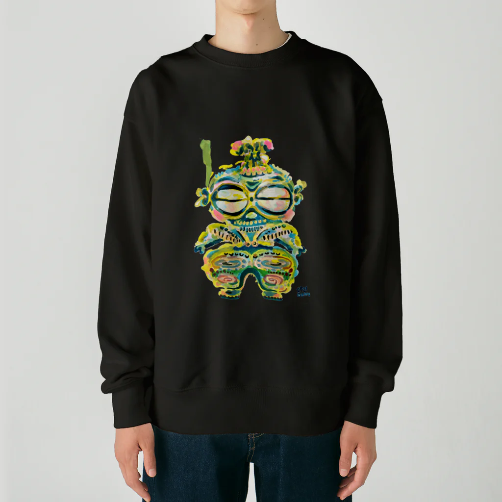 Gemo こうだともこのげもげも土偶 Heavyweight Crew Neck Sweatshirt