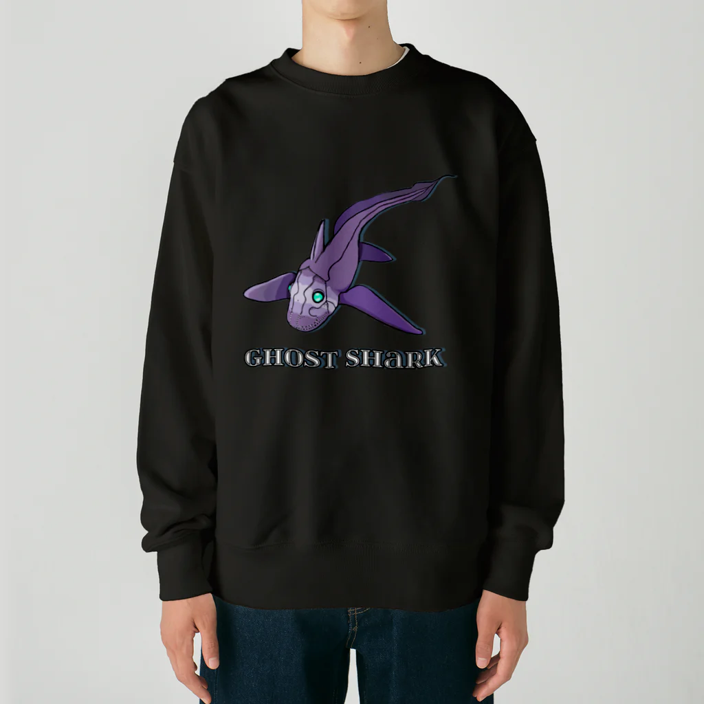 LalaHangeulのGhost Shark Heavyweight Crew Neck Sweatshirt