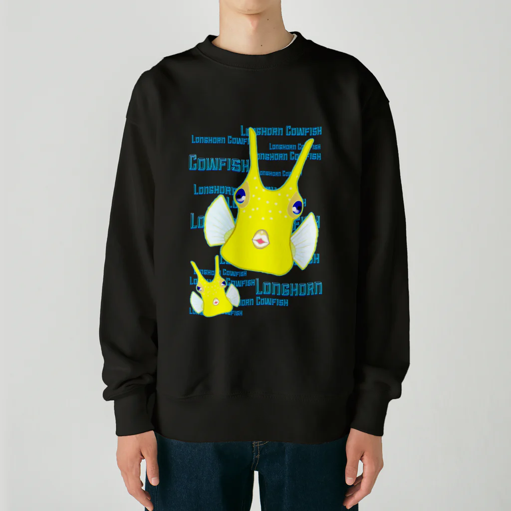 LalaHangeulのLonghorn Cowfish(コンゴウフグ) Heavyweight Crew Neck Sweatshirt