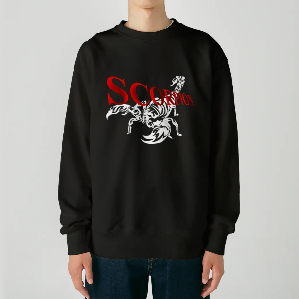 ラルゴのSCORPION(白) Heavyweight Crew Neck Sweatshirt