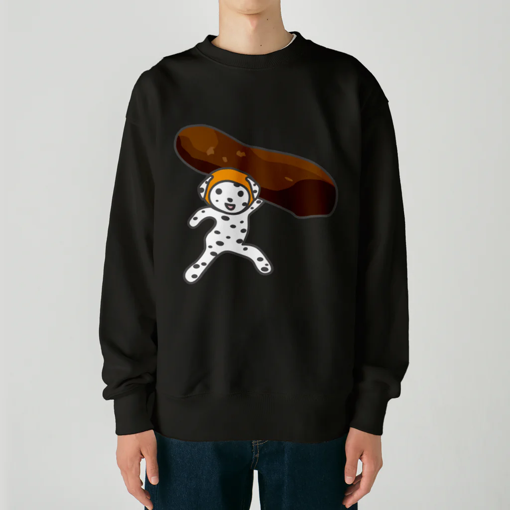 ヨープキャンが気になったのかりんとういぬ Heavyweight Crew Neck Sweatshirt