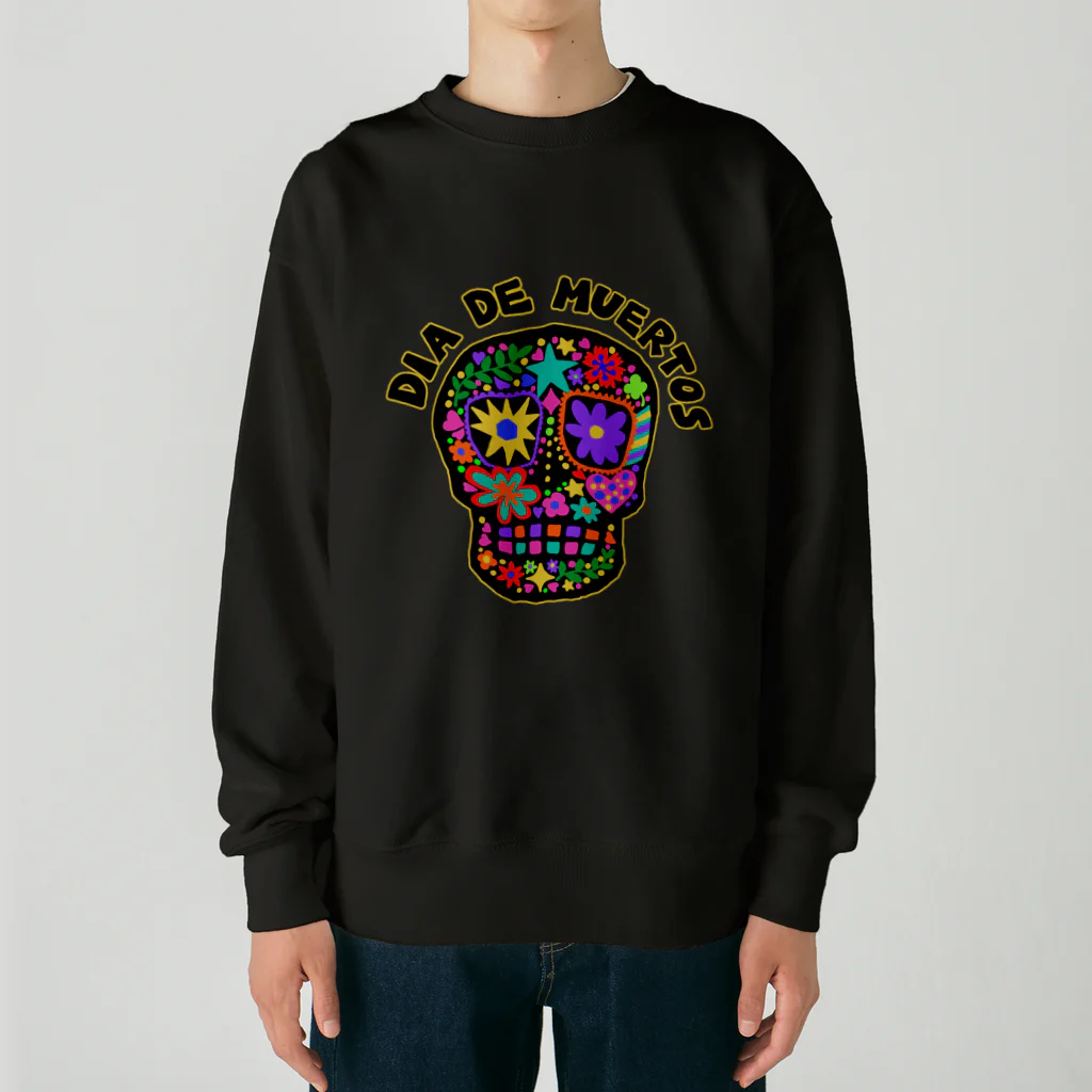 sandy-mのメキシコ風ドクロ Dia de muertos Heavyweight Crew Neck Sweatshirt